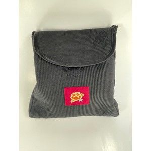 Floral Purse Black Shoulder Bag  great cond. VTG